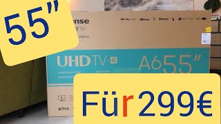 Hisense (55A6EG 55") Smart TV Lidl Angebot Sprachsteuerung UHD 4K