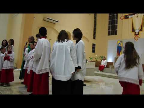 Vídeo Missa envio dos Coroinhas dia 09-11-2019 Celebrante Padre Elói José Shons
