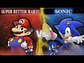 MUGEN AI BATTLE Super Better Mario Vs Sonic