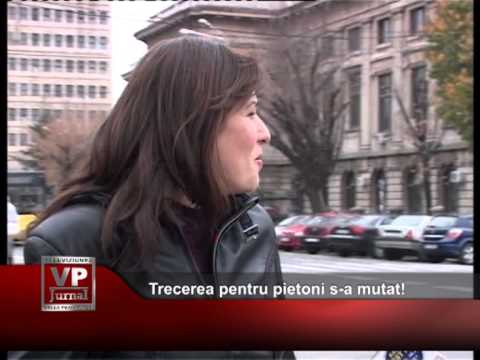Trecerea pentru pietoni s-a mutat!