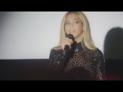 Beyonce talks about her 'brave' new visual album at its release party in New York