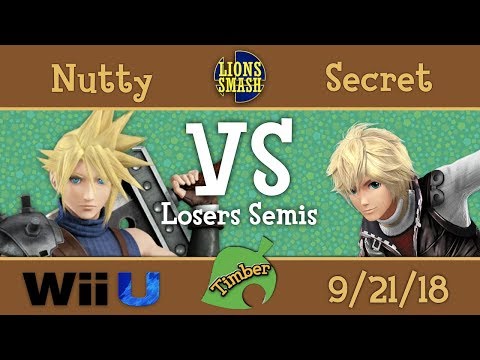 Timber #1 - Nutty (Cloud) vs Secret (Shulk, Fox) - Smash 4 Losers Semis