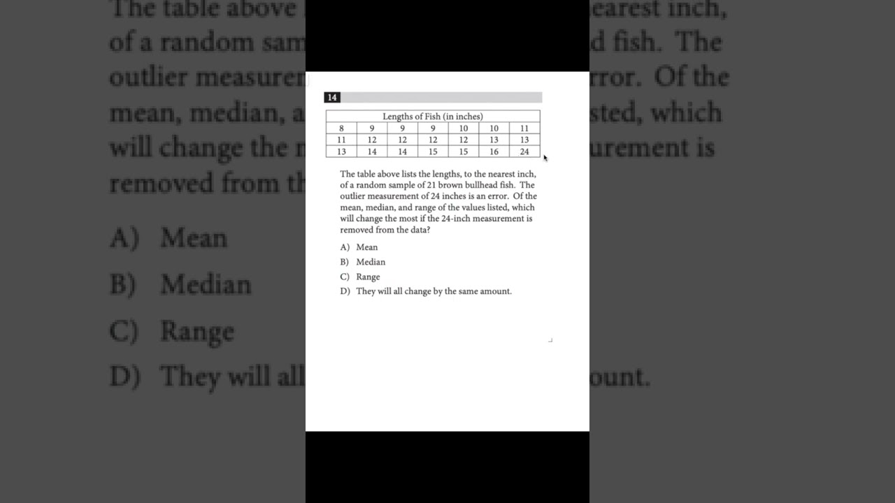 SAT Math Practice Calculator #14 Difficulty: Easy (SAT Practice Test #1)... #shorts