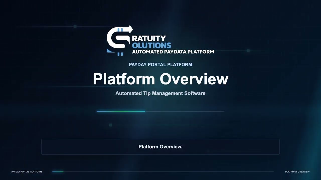 Platform Overview: Automated Tip Management — Gratuity Solutions
