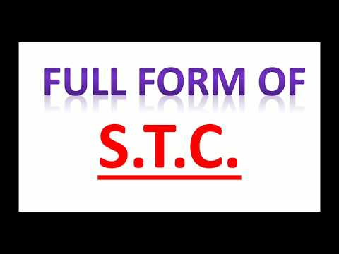S.T.C , full form of STC