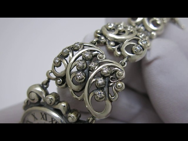 Жіночий срібний годинник 0530 Відео огляд