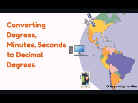 Converting Degree, Minutes, Seconds to Decimal Degrees (explanation in Burmese/Myanmar)