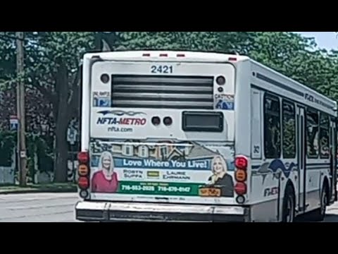 NFTA 2004 Gillig Low Floor #2421 On Route 50b Lewiston To Lewiston Academy Park