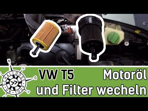 VW T5 Motorölwechsel, Ölfilterwechsel und Serviceanzeige zurückstellen || SCHALLDOSE ON TOUR