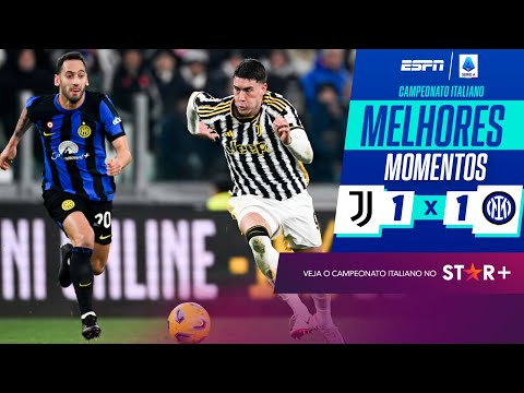 Líder e vice-líder do Italiano, Juventus e Inter de Milão ficam no empate em jogo QUENTE