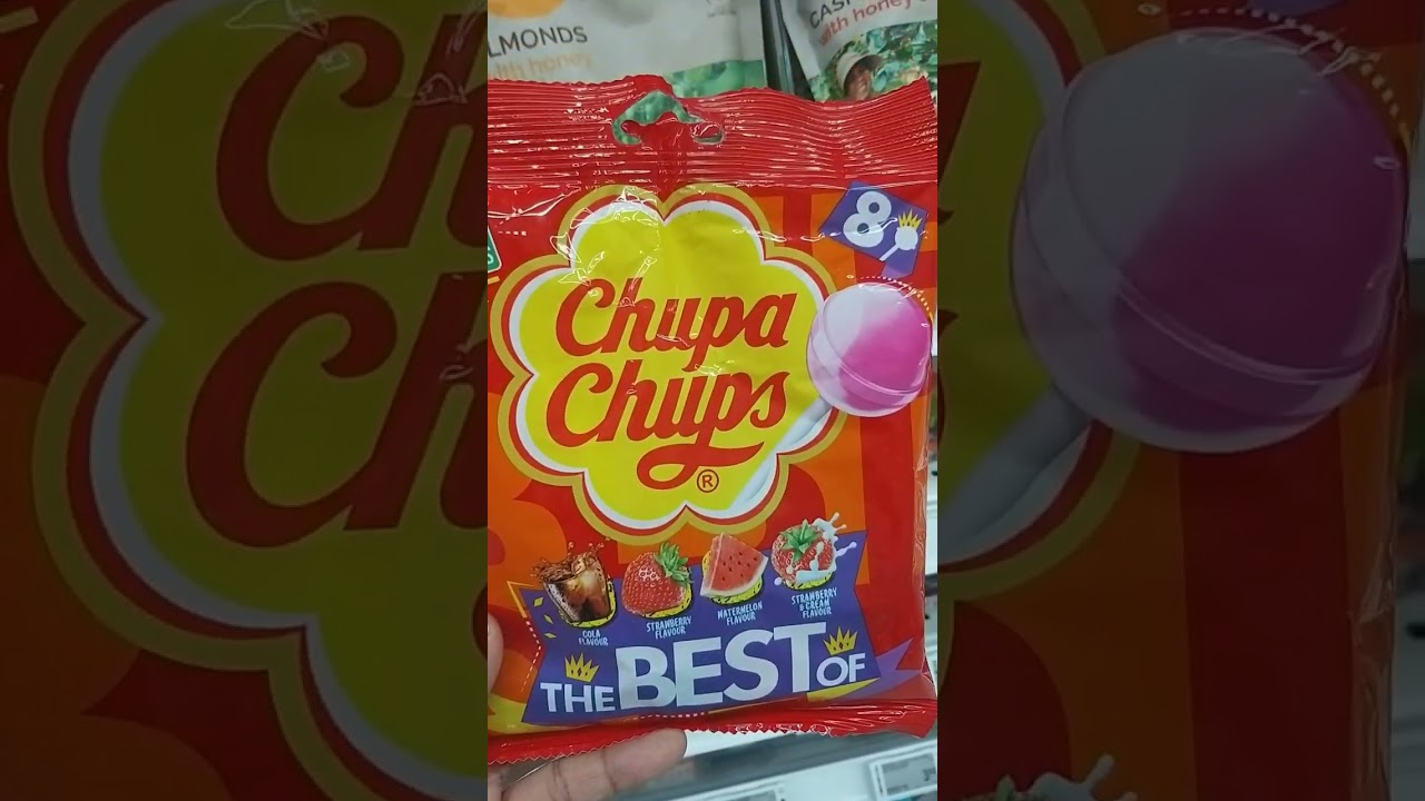 🍭 THE BEST OF CHUPA CHUPS - 4 Assorted Flavours #asmr #shorts #candy #lollipop #sweet