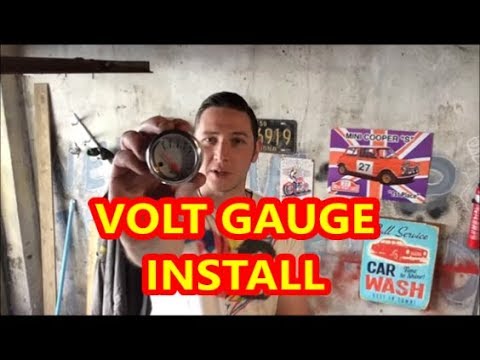 PART 4: Installing A Volt Gauge With Lights Triple John Cooper Sportspack Clocks Works Classic Mini
