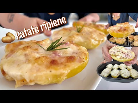 PATATE RIPIENE 🥔 PROSCIUTTO E FORMAGGIO cremose e filanti Ricetta facile Tutti a tavola