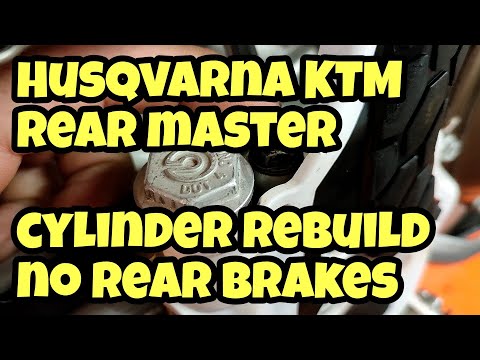Husqvarna KTM rear master cylinder rebuild. No brakes!