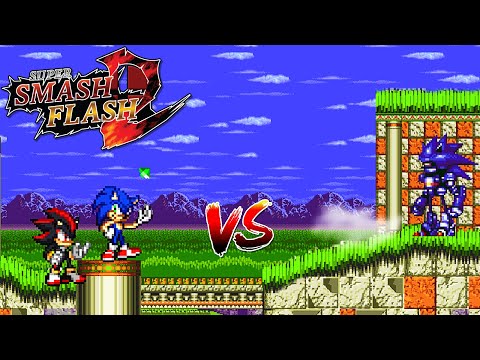 SSF2 Mods: Sonic and Shadow vs Mecha Sonic