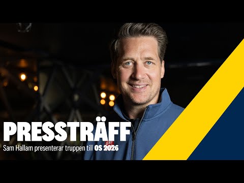 Pressträff I Sam Hallam presenterar Tre Kronor Herrs trupp till OS