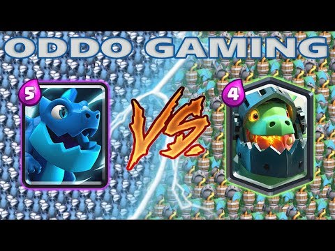 ELECTRO DRAGON VS INFERNO DRAGON - CLASH ROYALE BATTLE #94