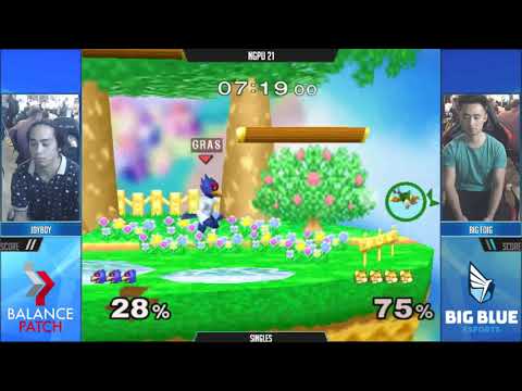 NGPU 22 SSBM - Joyboy (Fox) vs. BigFoig (Falco) - Melee WQF