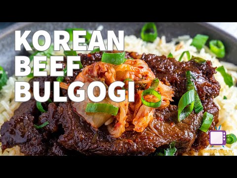 Korean Beef Bulgogi with Green Tea Rice