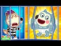 Locked Lucy in Prison for 24 Hours Challenge by Wolf 😅 - Cartoon for Kids 👶 @CuteWolfVideos