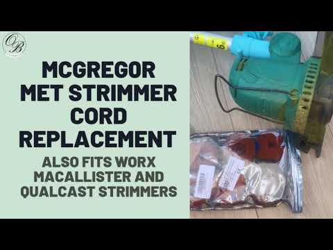 McGregor MET Strimmer Spool Replacement Tutorial Part 1 - Also fits MacAllister, Worx and Qualcast!