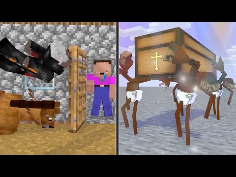 Monster School Funny Coffin Dance Meme - Minecraft Animation