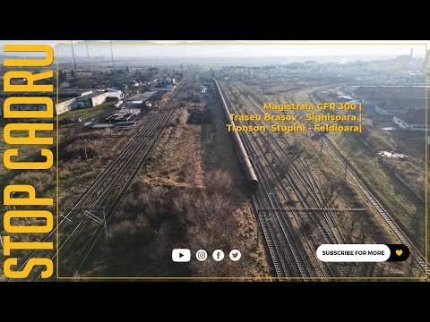 Magistrala CFR 300 | Traseu Brașov - Sighișoara | Tronson Stupini - Feldioara | Brasov