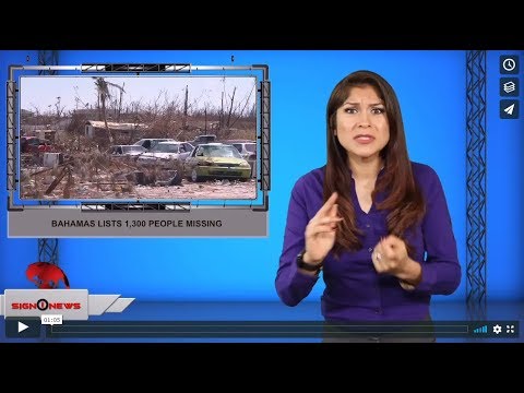 Bahamas lists 1,300 people missing (ASL - 9.12.19)