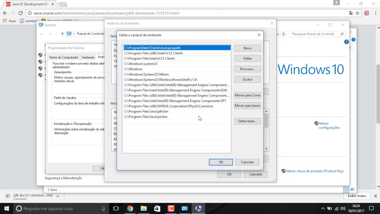 Como instalar Java JDK e JRE no Windows 10