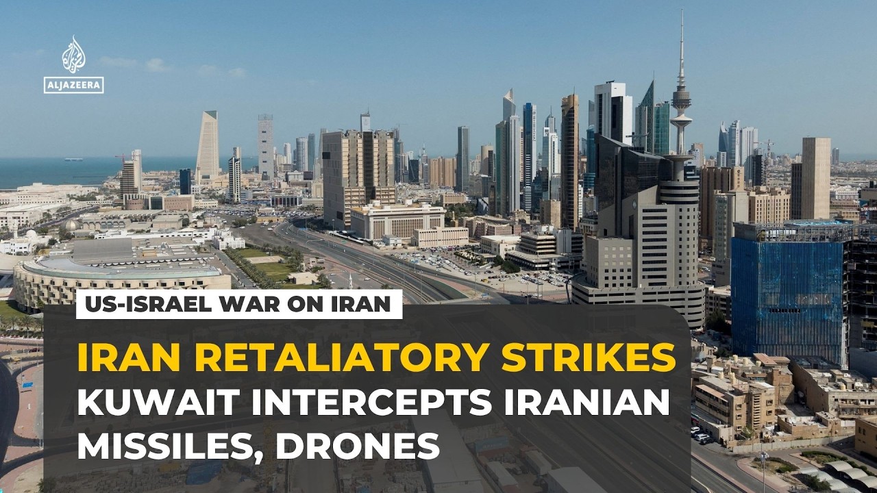 Sirens blare in Kuwait as military says air defences intercept Iranian missiles, drones