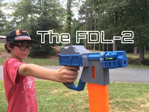 NERF MOD: THE FDL-2 (3D-Printed, Select Fire, Mag-Fed Marvel)
