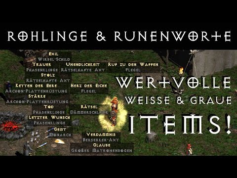 Wertvolle Weisse & Graue Items - Rohlinge für die beliebtesten Runenworte!