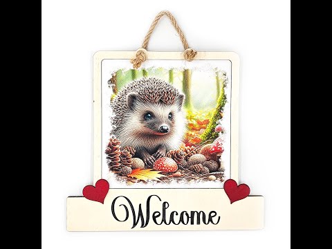 Hedgehog Welcome Plaque