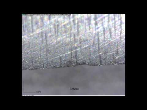 Jende 12 Micron Max Concentration Poly Diamond Emulsion vs. 52-100 steel chip