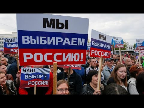 В Донецке прошла акция за присоединение к России