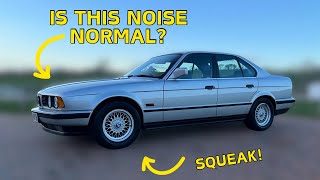HOW to REPLACE a SERPENTINE BELT on a BMW E34 525i M20 ENGINE