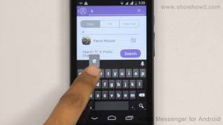 Viber Messenger - How To Send A Message By Searching