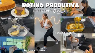 EMAGRECENDO EM CASA: 15 dias de Desafio, receita salgada, bolo cenoura sem glúten, orações, treinos!