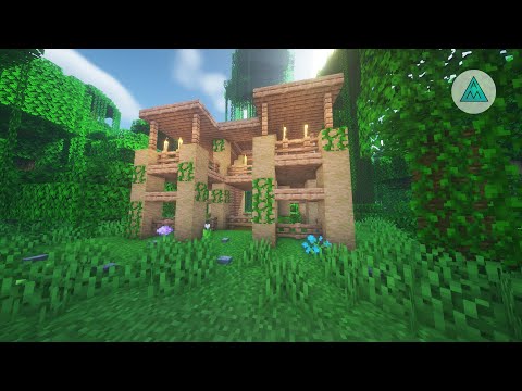 How To Build Small Houses for Different Minecraft Biomes: Jungle: Minecraft Architects #shorts