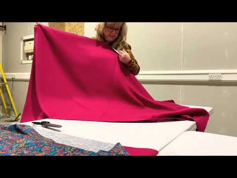 FABWORKS EASY MAKE PONCHO - VIDEO 3 - PREP FOR SEWING THE TWO LAYERS TOGETHER
