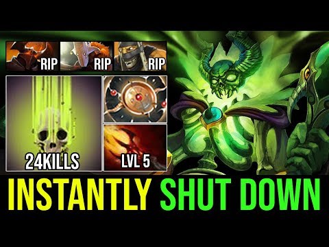 Level 5 Dagon + Life Drain = RIP [Pugna] INSTANTLY SHUTDOWN 24Kills Immortal 8000 MMR Dota 2