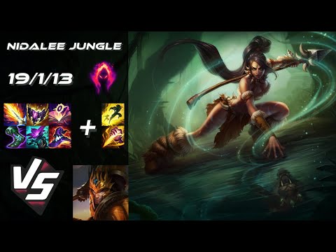 JUNGLE Nidalee vs Jarvan IV - EU Grandmaster Patch 14.8