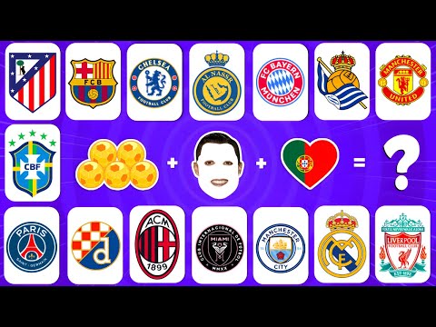 Guess FOOTBALL CLUB Song 🎶⚽ Guess Players by Their SONG, EYE and EMOJI | Ronaldo, Messi