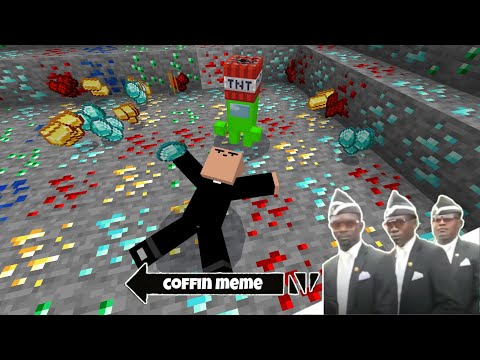 Coffin Meme Lucky but Cursed Among Us - Minecraft