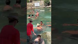 The Wonder Of Cleopatra Pool Pamukkale Turkey -Hot Day #pamukkale #cleopatra #pool