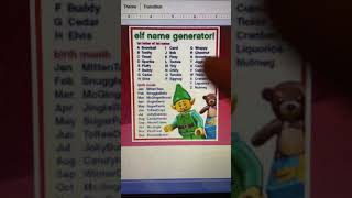Elf Name Generator