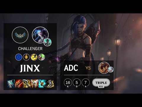 Jinx ADC vs Ziggs - EUW Challenger Patch 12.2