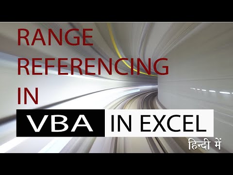 Range referencing in VBA in Excel.