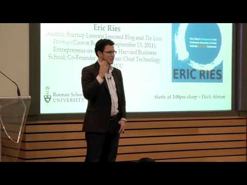 Watch Eric Ries Discuss "The Lean Startup"