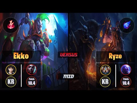 Zenit EKKO (Mid) [Electrocute] VS RYZE - Challenger KR Patch 10.4